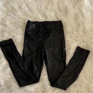 7 For All Mankind Black Coated Pants